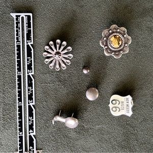 Vintage Double D Ranch Assorted Conchos, Studs & Hopalong Cassidy